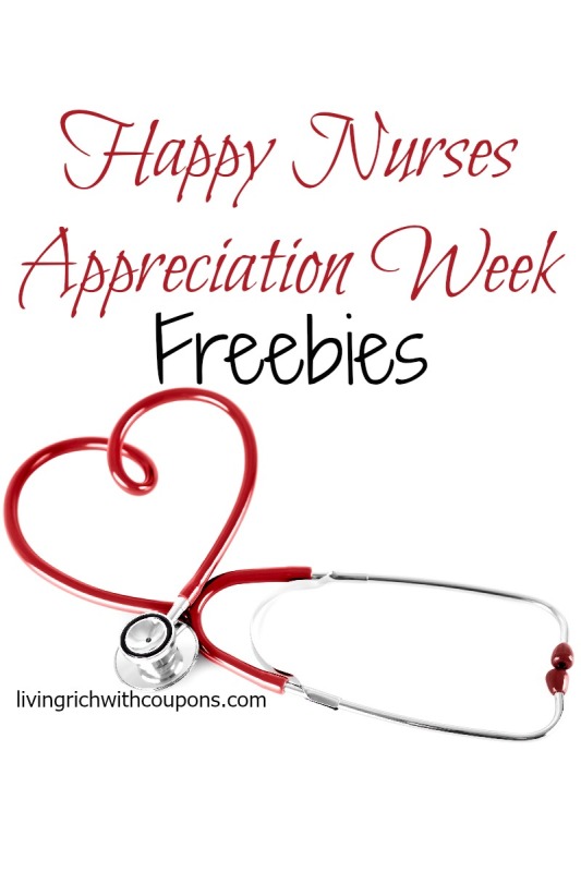 National Nurse Appreciation Week Freebies {5/6 5/12} Living Rich